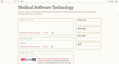 Desktop Screenshot of medicalsoftwaretechnology.blogspot.com