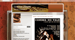 Desktop Screenshot of cineclubunivasf.blogspot.com