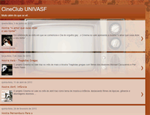 Tablet Screenshot of cineclubunivasf.blogspot.com