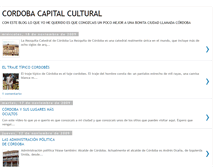 Tablet Screenshot of cordobacapitalcultural.blogspot.com