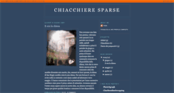 Desktop Screenshot of chiacchieresparse.blogspot.com