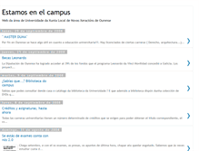 Tablet Screenshot of estamosenelcampus.blogspot.com