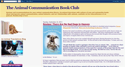 Desktop Screenshot of animalcommunicationbookclub.blogspot.com