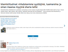 Tablet Screenshot of islamistitsuhnat-suomi-finland.blogspot.com