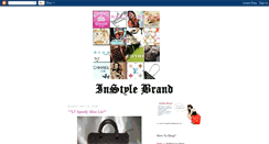 Desktop Screenshot of instylebrand.blogspot.com