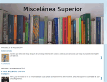 Tablet Screenshot of miscelaneasuperior.blogspot.com