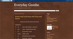 Desktop Screenshot of everydaygumbo.blogspot.com