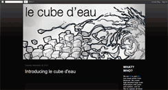 Desktop Screenshot of eau-cube.blogspot.com