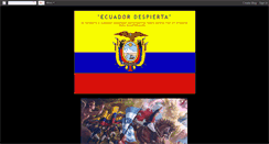 Desktop Screenshot of ecuadornacionalista88.blogspot.com