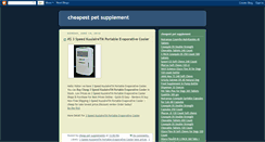 Desktop Screenshot of cheapestpetsupplement.blogspot.com