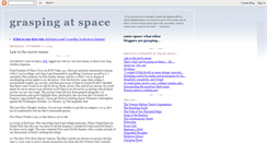 Desktop Screenshot of graspingatspace.blogspot.com