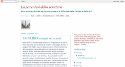 Desktop Screenshot of parentesidellascrittura.blogspot.com