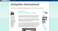 Desktop Screenshot of antiquitiesinternational.blogspot.com