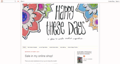 Desktop Screenshot of happythesedays.blogspot.com