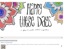 Tablet Screenshot of happythesedays.blogspot.com