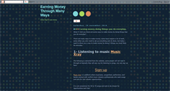 Desktop Screenshot of earning-many-ways.blogspot.com