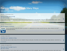 Tablet Screenshot of earning-many-ways.blogspot.com