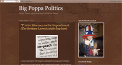 Desktop Screenshot of bigpoppapolitics.blogspot.com