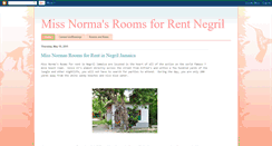 Desktop Screenshot of miss-normas-rooms-for-rent-negril.blogspot.com