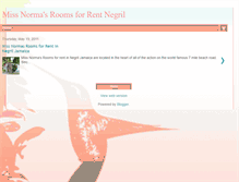 Tablet Screenshot of miss-normas-rooms-for-rent-negril.blogspot.com