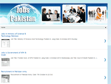 Tablet Screenshot of jobsspakistan.blogspot.com