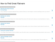 Tablet Screenshot of howtofindgreatflatware.blogspot.com