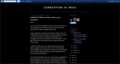 Desktop Screenshot of corruptionaboutindia.blogspot.com