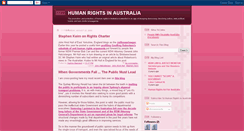 Desktop Screenshot of humanrightsinaustralia.blogspot.com