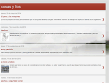 Tablet Screenshot of cosasylios.blogspot.com