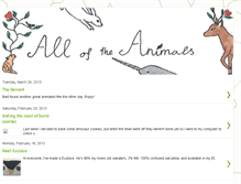 Tablet Screenshot of alloftheanimals.blogspot.com