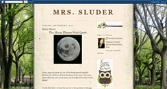 Desktop Screenshot of mrssluder.blogspot.com