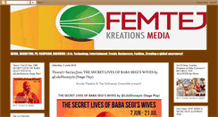 Desktop Screenshot of femtejkreationsmedia.blogspot.com