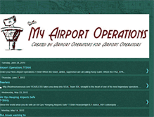 Tablet Screenshot of myairportoperations.blogspot.com