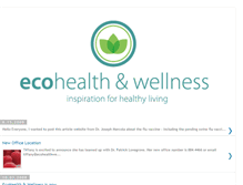 Tablet Screenshot of ecohealthwellness.blogspot.com
