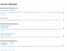 Tablet Screenshot of cancer-diseases09.blogspot.com