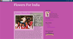 Desktop Screenshot of flowers4india.blogspot.com