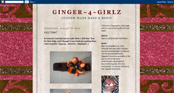 Desktop Screenshot of ginger4girlz.blogspot.com