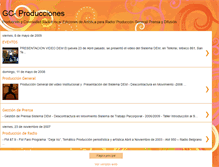 Tablet Screenshot of gc-producciones.blogspot.com