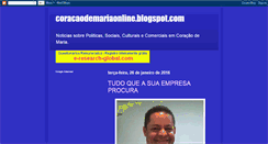 Desktop Screenshot of coracaodemariaonline.blogspot.com