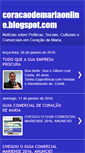 Mobile Screenshot of coracaodemariaonline.blogspot.com