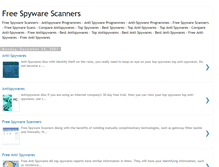 Tablet Screenshot of freespywarescannersonline.blogspot.com