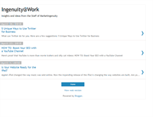 Tablet Screenshot of marketingenuity.blogspot.com
