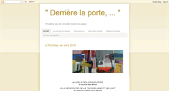 Desktop Screenshot of derriere-laporte.blogspot.com