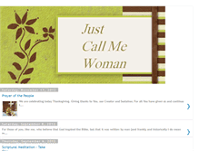 Tablet Screenshot of justcallmewoman.blogspot.com