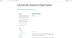 Desktop Screenshot of cantandonuestraesperanza.blogspot.com