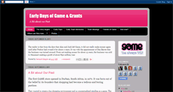 Desktop Screenshot of earlygamedays.blogspot.com