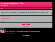 Tablet Screenshot of earlygamedays.blogspot.com