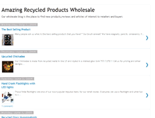 Tablet Screenshot of amazingrecycledproducts.blogspot.com