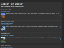 Tablet Screenshot of madisonparkblogger.blogspot.com
