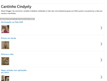 Tablet Screenshot of cantinhocindyely.blogspot.com